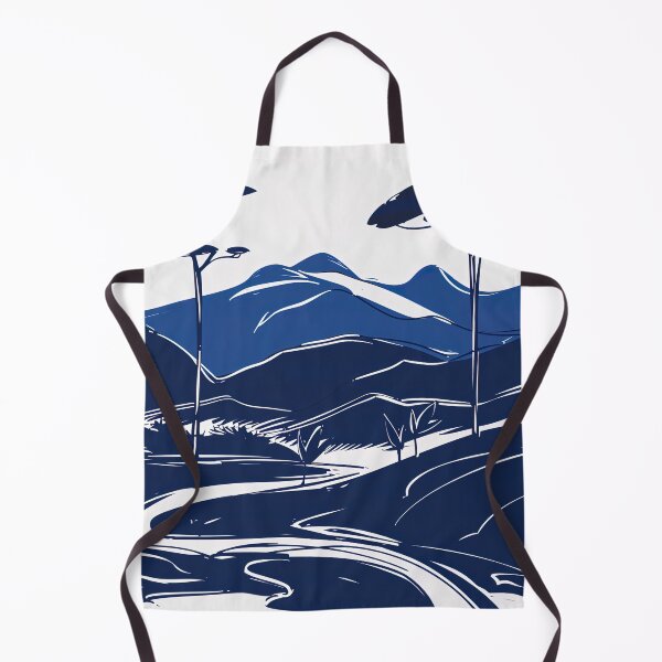 Item preview, Congo landscape - Blue Abstract Art designed and sold by shadow-bloom.