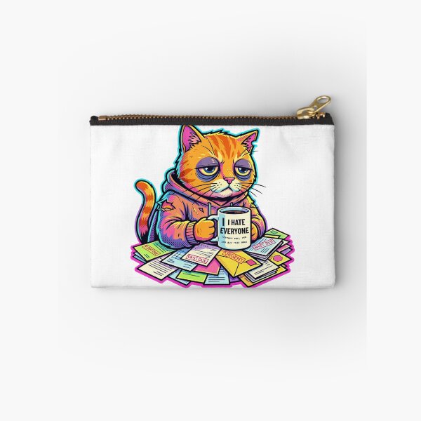 Item preview, funny inappropriate  Funny Grumpy Cat Coffee Mug Design | I Hate Everyone Sarcastic Cat Art designed and sold by Uglyandcute.