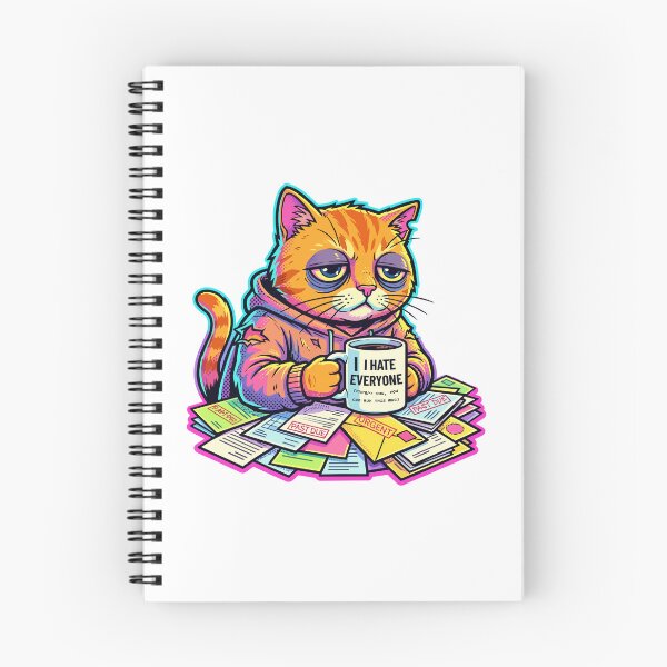Item preview, funny inappropriate  Funny Grumpy Cat Coffee Mug Design | I Hate Everyone Sarcastic Cat Art designed and sold by Uglyandcute.