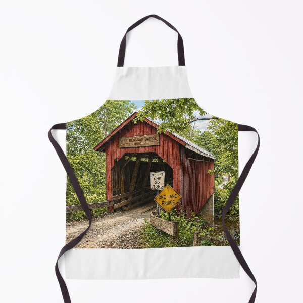 Item preview, Bean Blossom Covered Bridge colored pencil designed and sold by gotucoveredart.