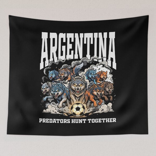 Item preview, ARGENTINA - PREDATORS HUNT TOGETHER - FIFA WORLD CUP designed and sold by KEF Custom.