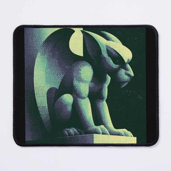 Item preview, Gothic Gargoyle in Retro Halftone Shadows designed and sold by ClubVacay.