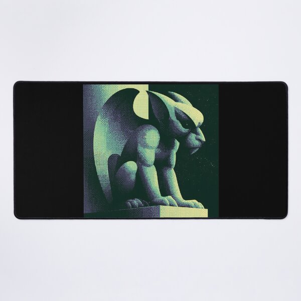 Item preview, Gothic Gargoyle in Retro Halftone Shadows designed and sold by ClubVacay.