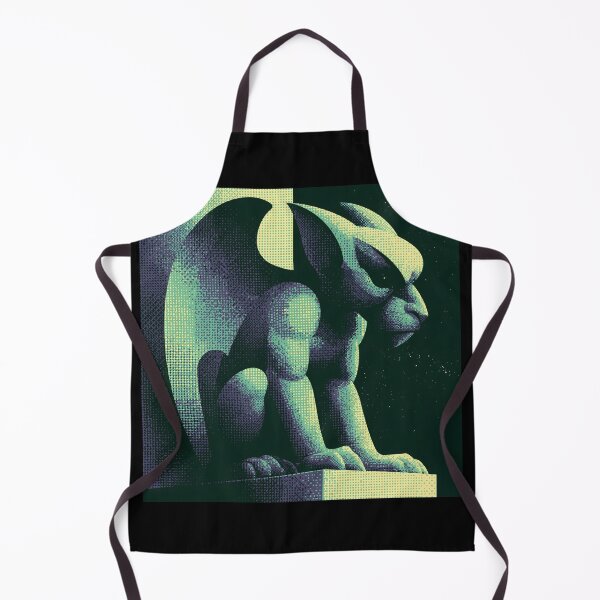 Item preview, Gothic Gargoyle in Retro Halftone Shadows designed and sold by ClubVacay.