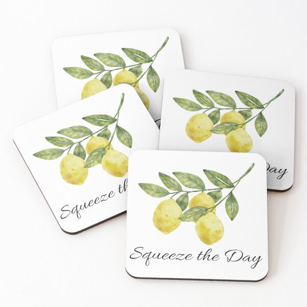 Item preview, Squeeze the Day Lemon Watercolor Illustration designed and sold by Fm204.