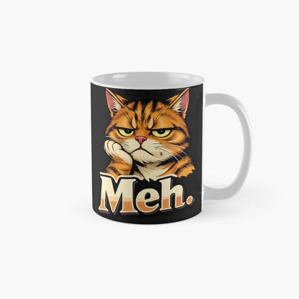 Item preview, Bored Tabby Feline Meh Disinterest Graphic designed and sold by Tsugraf Designs.