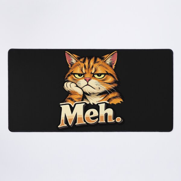 Item preview, Bored Tabby Feline Meh Disinterest Graphic designed and sold by Tsugraf Designs.