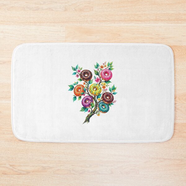 Item preview, Whimsical Watercolor Donut Tree Branch designed and sold by SOUFIANE1991.