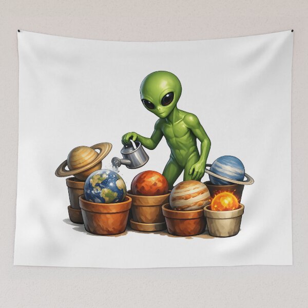 Item preview, Alien Gardener Watering Planet Collection designed and sold by builtforyou.