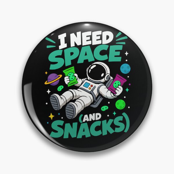 Item preview, Astronaut I Need Space and Snacks Funny Space Lover Floating Through the Galaxy designed and sold by Huddy-clothes.