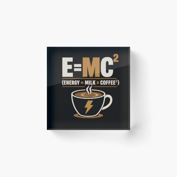 Item preview, E=MC² Coffee Formula for Unlimited Energy - Coffee Lover meme designed and sold by Huddy-clothes.