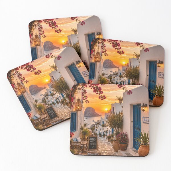 Item preview, Ibiza Coastal Alley Sunset Escape designed and sold by piketo.