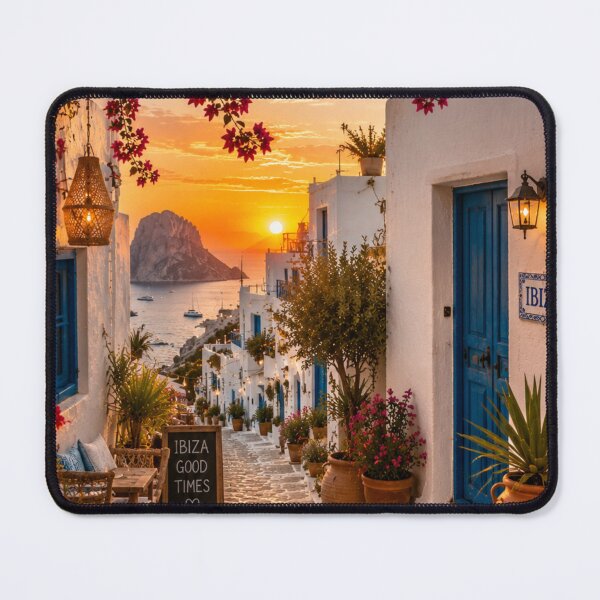 Item preview, Ibiza Coastal Alley Sunset Escape designed and sold by piketo.