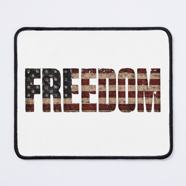 Item preview, Freedom Distressed American Flag Typography | Patriotic USA Vintage T-Shirt Design designed and sold by Diesel outlaw .