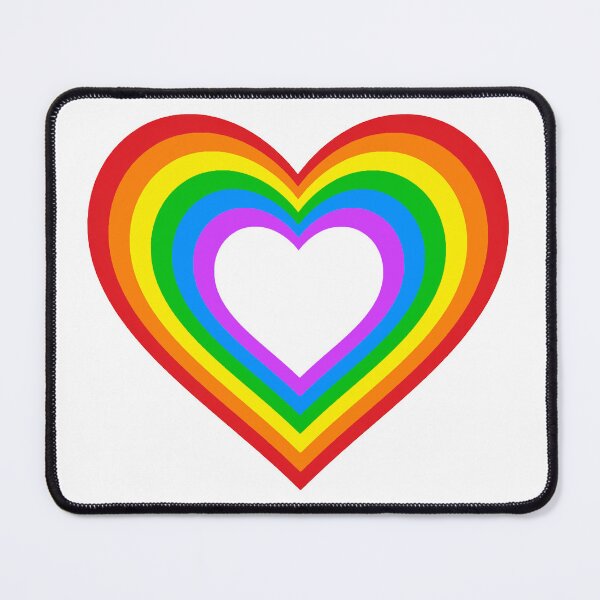 Item preview, Rainbow Heart Pride Equality Unity designed and sold by Periwinkle Popsicle.