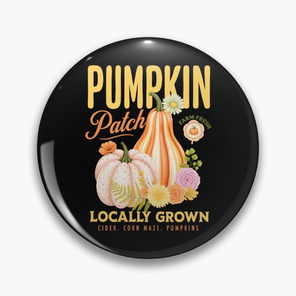 Item preview, Retro Pumpkin Patch Locally Grown designed and sold by srowdy.