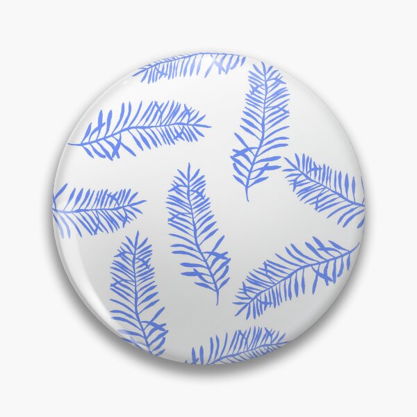 Item preview, Tossed BlueTropical Leaves Pattern designed and sold by altastudio.