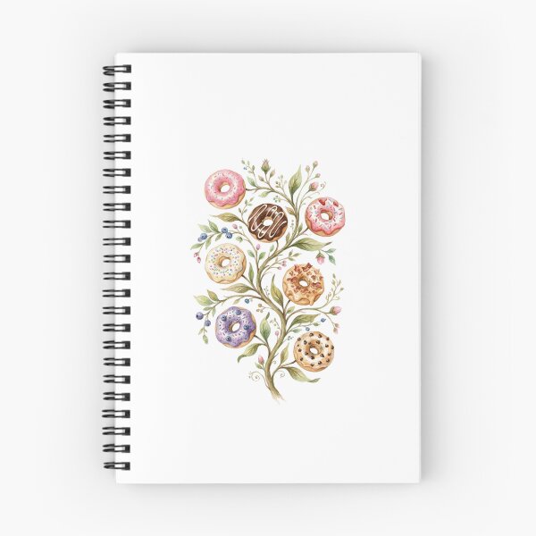 Item preview, Whimsical Watercolor Donut Tree Branch designed and sold by SOUFIANE1991.