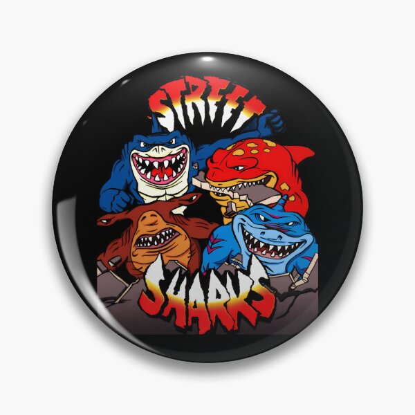 Item preview, Four Angry Mutant Sharks Breaking Wall designed and sold by Vulivoje6969.