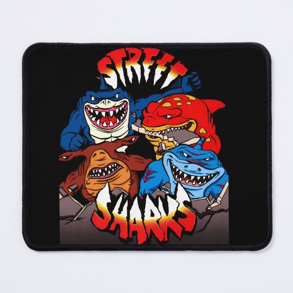 Item preview, Four Angry Mutant Sharks Breaking Wall designed and sold by Vulivoje6969.