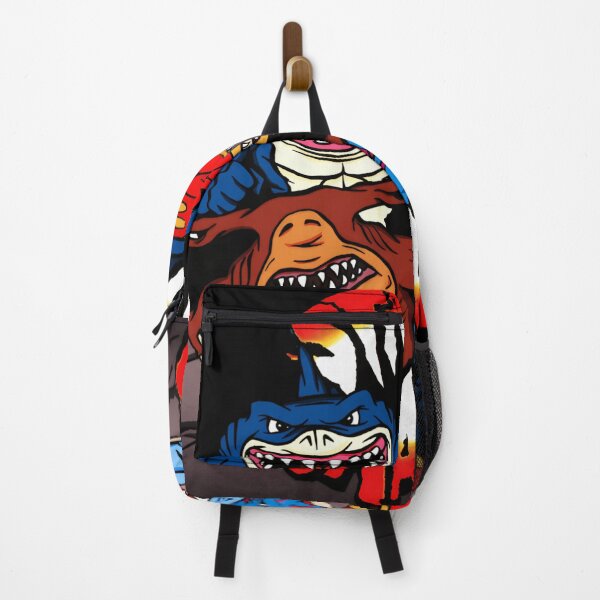 Item preview, Four Angry Mutant Sharks Breaking Wall designed and sold by Vulivoje6969.