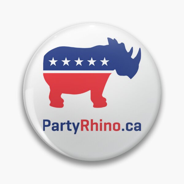 Item preview, Blue and Red Rhinoceros Silhouette with Stars designed and sold by Vulivoje6969.