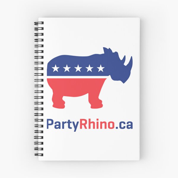 Item preview, Blue and Red Rhinoceros Silhouette with Stars designed and sold by Vulivoje6969.