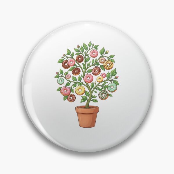 Item preview, Whimsical Donut Tree in a Flower Pot designed and sold by SOUFIANE1991.