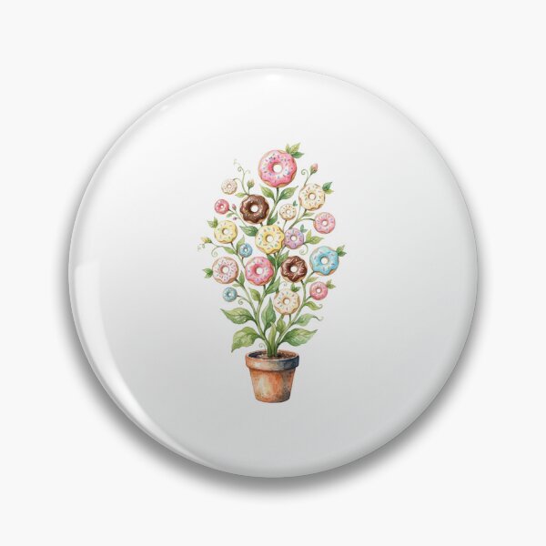 Item preview, Whimsical Donut Tree in a Flower Pot designed and sold by SOUFIANE1991.
