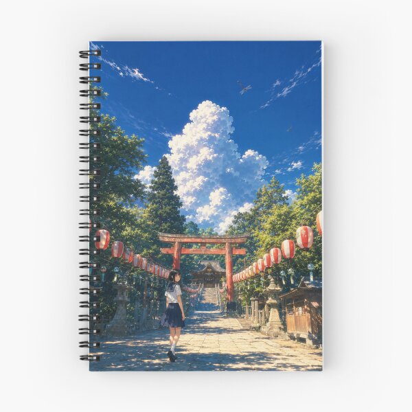 Item preview, Before the Summer Festival – Quiet Japanese Shrine designed and sold by SEIMEI2025.