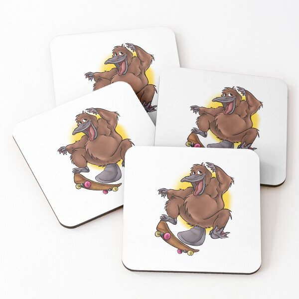 Item preview, Skateboarding platypus designed and sold by HoodRatSwagger.