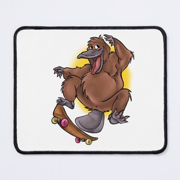 Item preview, Skateboarding platypus designed and sold by HoodRatSwagger.
