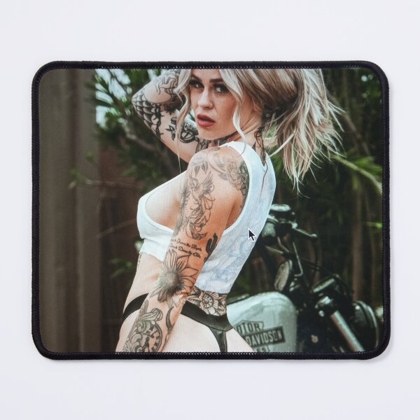Item preview, Tattooed Woman with Motorcycle designed and sold by Chadittington.
