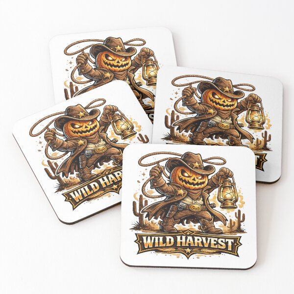Item preview, Wild Harvest Pumpkin Cowboy Funny Halloween Vector designed and sold by wizooo411.