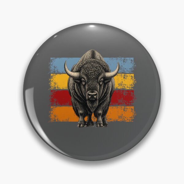 Item preview, Vintage American Bison Retro Wildlife Buffalo  designed and sold by freshwear design.
