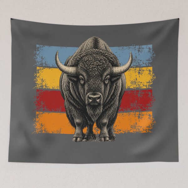 Item preview, Vintage American Bison Retro Wildlife Buffalo  designed and sold by freshwear design.