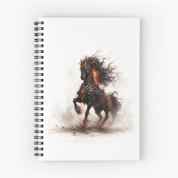 Item preview, Ashen Infernomane: The Emberbound Warhorse designed and sold by BlissBlvdShop.