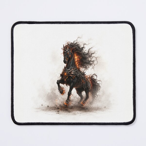 Item preview, Ashen Infernomane: The Emberbound Warhorse designed and sold by BlissBlvdShop.