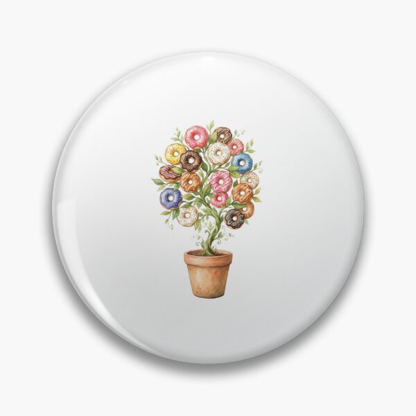 Item preview, Whimsical Donut Tree in a Flower Pot designed and sold by SOUFIANE1991.