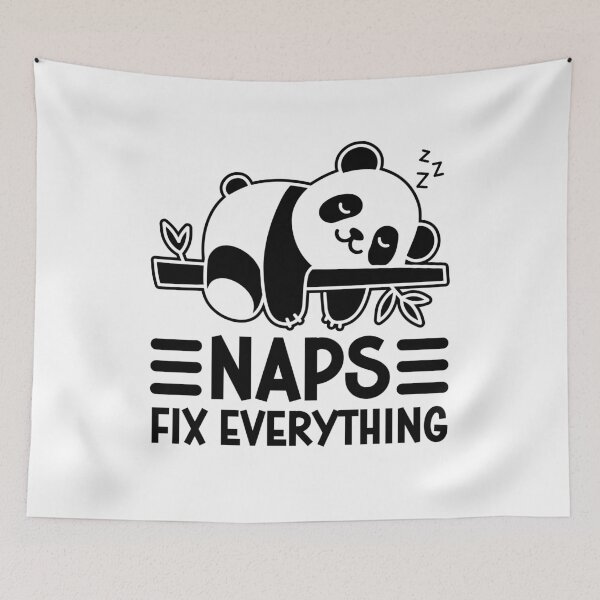 Item preview, Naps Fix Everything Funny Panda Bear designed and sold by gunaone-design.