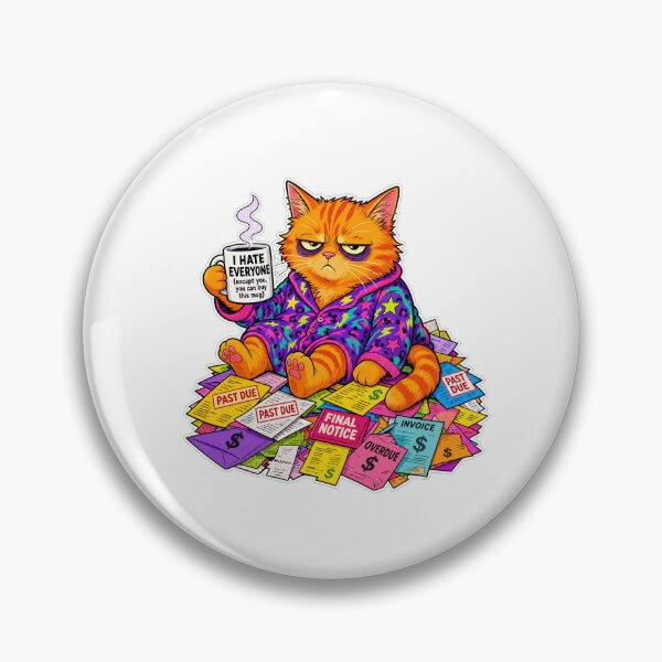 Item preview, funny inappropriate  Funny Grumpy Cat Coffee Mug Design | I Hate Everyone Sarcastic Cat Art designed and sold by Uglyandcute.
