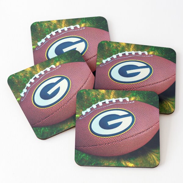 Item preview, Greenbay Packers Football on Abstract Green and gold background  designed and sold by bub-2020.