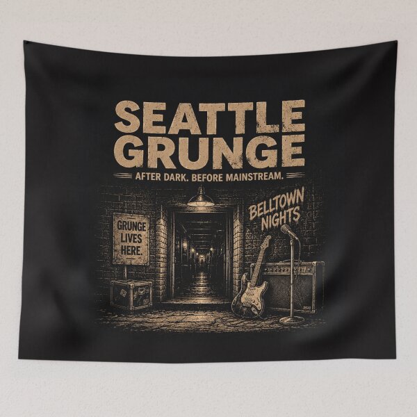 Aperçu de l'œuvre Le grunge de Seattle avant la culture populaire créée et vendue par KinshipThings.