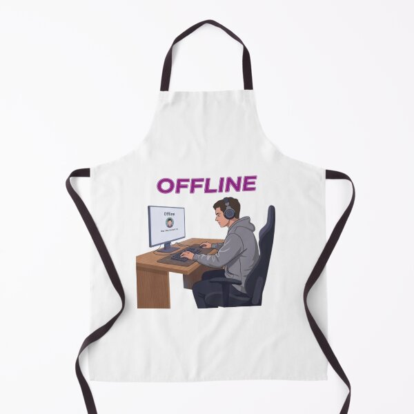 Item preview, Mentally Offline Gamer Desk Setup designed and sold by Northern Glow Art.