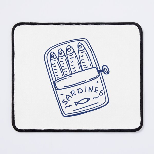 Item preview, tin of sardines designed and sold by PeachyLitchi.