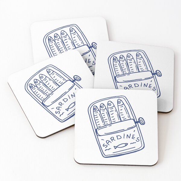 Item preview, tin of sardines designed and sold by PeachyLitchi.