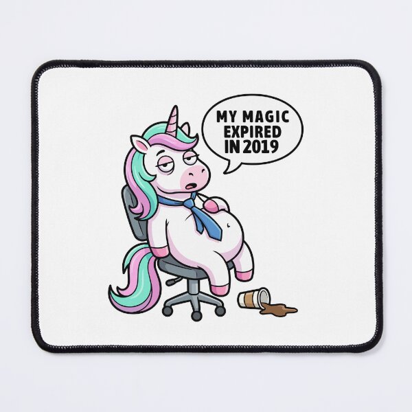 Item preview, funny inappropriate  Funny Burned Out Unicorn Design | My Magic Expired Office Humor Gift designed and sold by Uglyandcute.