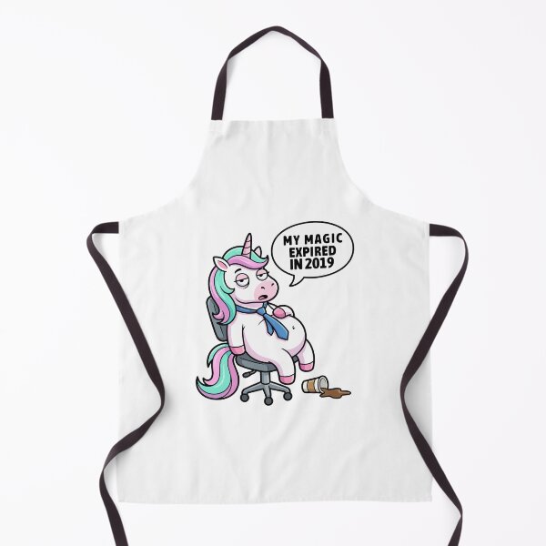 Item preview, funny inappropriate Funny Burned Out Unicorn Design | My Magic Expired Office Humor Gift designed and sold by Uglyandcute.