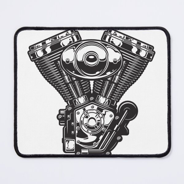 Item preview, motorcycle engine block V twin designed and sold by TheOrangeBrick.