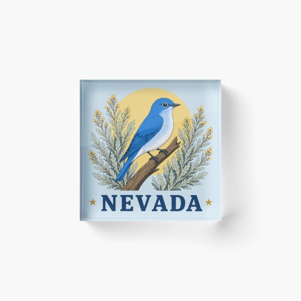 Item preview, Nevada Bluebird & Sagebrush Homage designed and sold by The-Drip-Studio.